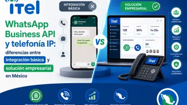 WhatsApp Business API y telefonía IP: diferencias entre integración básica y solución empresarial en México