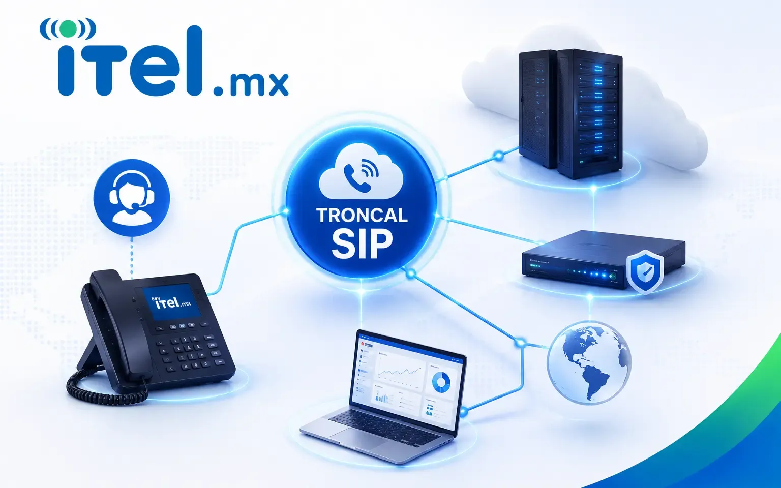 Infraestructura recomendada para conectar un agente telefónico con IA a una troncal SIP empresarial en México